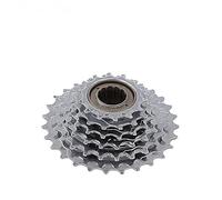 Whychstore Roue libre de vélo de sport, pignon en acier 6/7/8 vitesses avec changement de vitesse antirouille pour changement de vitesse en douceur sur différents terrains, argenté
