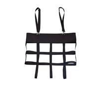 Whychstore Sac de ventilateur réglable en PVC 600D durable avec sangle de 2,5 cm pour granges écuries camping-cars, accessoire de refroidissement pour chevaux en été, noir