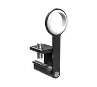 Whychstore Serrure de fenêtre en alliage d'aluminium sans perçage, entrebâilleur de sécurité enfant pour ouverture vers l'extérieur, noir avec anneau de protection en silicone