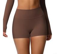 Whychstore Short d'entraînement taille haute pour femme - Doux et extensible - Contrôle du ventre - Pour yoga, gym, course à pied, cyclisme, fitness