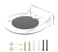 Whychstore Support mural en acrylique pour haut-parleur HomePod et design élégant pour une installation peu encombrante (transparent)