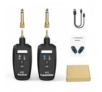 Whychstore Système sans fil pour guitare avec émetteur et récepteur 2,4 GHz, portée de 30,5 m et design rotatif, batterie au lithium rechargeable