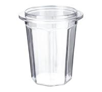 Whychstore Tasse doseuse à café en polycarbonate transparent, collecteur de marc épais de 51 mm pour poignées de machine à expresso, récipient transparent facile à nettoyer pour un usage domestique et