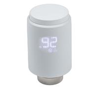 Whychstore Vanne de radiateur thermostatique Tuya Zigbee, contrôle de la température du chauffage intelligent avec Alexa Voice et télécommande par application, programme programmable 7 jours, blanc