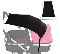 WHYCNJL 1 Pièce Ombrelle Poussette Universelle,Pare-Soleil pour Poussette, Pare Soleil Poussette, Canopy Auvent Pare, pour Nacelle, Landau, Réglable avec protection UV 50, Noir