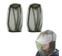 WHYCNJL 2 Pièces Head Net Hat Filet Anti-Insectes pour Le Visage pour éviter Les Insectes et Les Moucherons Provenant d'activités de Plein air Fonctionne sur la Plupart des Chapeaux