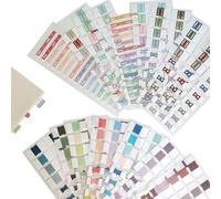WHYCNJL 300 Pièces Marque Page Adhesif,5 Styles Multicolore Marque Page Autocollant Notes Adhésives Inscriptible Sticky Tabs pour la Maison, École, Bureau