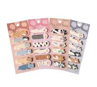 WHYCNJL 4 Paquets Notes Adhésives, Blocs-Notes Autocollants Chat - 720 Feuilles Mignonnes Style Kawaii - Fournitures de Bureau pour Amoureux des Chats