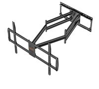 WHYFONE Support Mural TV à Extra Longue Portée 1095 mm pour Écrans Plats/Incurvés de 60 à 120 Pouces, Support TV Mural Orientable et Inclinable à Mouvement Complet Max. VESA 900x600 mm Jusqu'à 100 KG