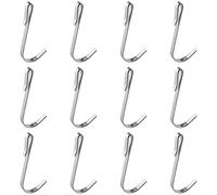 WHYHKJ Lot de 12 crochets en forme de S en acier inoxydable - Crochets de suspension en forme de J