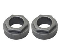 WHYHKJ Lot de 2 bagues de direction hexagonales 741-04237B - Hauteur : 1,27 cm - Diamètre : 2,8 cm - Alliage gris - Pour tondeuse à gazon