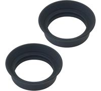 WHYHKJ Lot de 2 paires d'œilletons en caoutchouc pour lunettes d'observation des oiseaux Noir 4 x 16 mm
