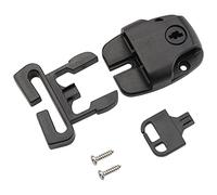 WHYHKJ Lot de 8 clips de rechange en plastique pour cache-jacuzzi - Avec fente - Pour remplacer les loquets avec clés et matériel - 48 mm x 44 mm x 14 mm - Noir