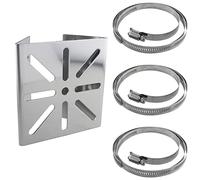 WHYHKJ Support de montage mural universel en acier inoxydable avec 3 boucles pour caméra de sécurité CCTV PTZ dôme intérieur extérieur AP point d'accès client CPE