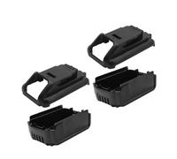WHYICHG Lot de 3 boîtiers inférieurs compatibles avec couvercle de batterie DeWalt en plastique - Kit de boîtier de rechange pour batterie 5 Ah DCB203, DCB204, DCB205, 3,0 Ah - 6,0 Ah - 10 cellules