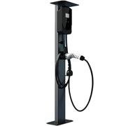 WHYIOFC Pied de Borne de Recharge, Support de Colonne de Charge EV, Poteau de Montage au Sol, Colonne de Charge EV pour Extérieur, Poteau de Support pour Bornes de Recharge Wallbox pour Voitures