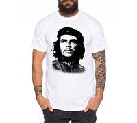 WhyKiki Che T-Shirt Homme Cuba Guevara révolution, Farbe2:Weiß;Größe2:L