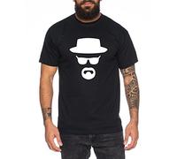 WhyKiki Heisenberg T-Shirt pour Homme Hermanos Bad Mr White Breaking, Farbe2:Schwarz;Größe2:4XL