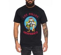 WhyKiki Los Pollos T-Shirt pour Homme Hermanos Bad Heisenberg Breaking, Farbe2:Schwarz;Größe2:XXL