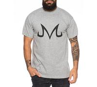 WhyKiki Majin Sign from Boo Dragonball Hommes T-Shirt Nerd en différentes Couleurs, Colour:Dunkelgrau Meliert;Größe2:XL