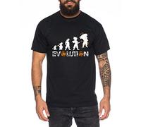 WhyKiki Super Son Goku Evolution T-Shirt pour Homme Dragon Master Son Ball Vegeta Turtle Roshi DB, Farbe2:Schwarz;Größe2:3XL