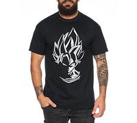 WhyKiki Super Son Goku T-Shirt pour Homme Dragon Master Son Ball Vegeta Turtle Roshi DB, Farbe2:Schwarz;Größe2:3XL