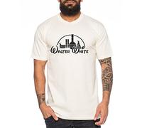 WhyKiki WW Walter Heisenberg T-Shirt pour Homme Golden Moth Breaking Chimique Motte Bad Chimie, Farbe2:Natur;Größe2:L