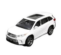 WHYMIRRJ Moulage sous Pression 1:32 pour Toyota Highlander SUV Modèles Voitures Alliage Modèles Réalistes Véhicules Métal Collection Présentoirs Souvenirs(White)