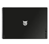 WhyNote Book - A3 - BlackBloc-notes - Pages lignées & reliure détachable - Format A3