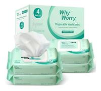 WhyWorry XL Lingettes Nettoyantes pour Adultes, Lingettes Humides Extra Épaisses 20 x 30 cm avec Aloès pour le Corps, Lingettes pour Incontinence et Hygiène Intime, 220 Unité (4 Paquets de 55)