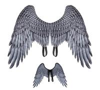 Whyzsjnclg Aile d'ange pour adulte unisexe taille libre réaliste Halloween ange bandoulière élastique Costume non tissé pour fête Cosplay, Costume