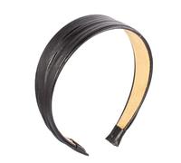 Whyzsjnclg - Bandeau large en cuir synthétique vintage, bandeau de la causalité des femmes, bandeau de cheveux élastique pour les filles et femmes de tous âges