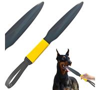 Whyzsjnclg Break Sticks pour Les Chiens, Stopper de Combat pour Chiens, bâton de Morsure Robuste et Fonctionnel avec Bande Suspendue, Morsure Bouche pour Animaux Compagnie pour forts, Jaune et