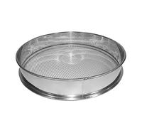 Whyzsjnclg Énigme de Jardin à Mailles Fines, Tamis de Jardin en Acier Inoxydable, Tamis Sol à Mailles Fines pour Outil Jardinage 20 cm