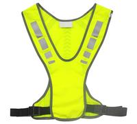 Whyzsjnclg Gilet de Course Haute visibilité, Gilet de Course réfléchissant Respirant Haute visibilité léger avec Poche sécurité réglable pour Le Jogging, la randonnée, Le Cyclisme, Femme