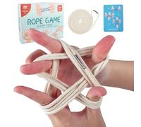 Whyzsjnclg Jouet à Cordes, berceaux pour Chats, Corde élastique en Coton avec 10 Cartes d'instructions, Jeu éducatif Traditionnel pour Enfants et Chats pour Un Usage Quotidien