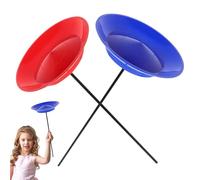 Whyzsjnclg Jought avec des bâtons, 2 Set Assiette de Rotation avec des bâtons de Rotation en Plastique Amusant jonglant pour Jouets Jeu éducatif Divertissement et compétences Cirque, Couleur al