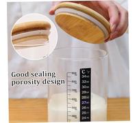 Whyzsjnclg Kit de démarrage au levain, kit de Starter Starter levain 900 ML / 30 oz avec grattoir, Bande thermomètre, marqueur et lables pour la Cuisine à Domicile
