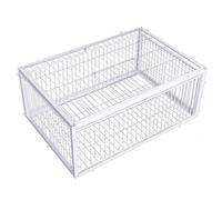Whyzsjnclg Piège à Pigeons, piège à Oiseaux avec entrées Sens Unique et Lucarne, Cage Pigeons en métal de 16 x 12 x 10 Pouces pour fermes, granges, Jardins, élevage de colombes, Oiseaux