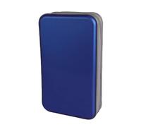 Whyzsjnclg Portefeuille pour CD, Support pour CD, Portefeuille, classeur de DVD, Organisateur de DVD, Sac Rangement en Plastique Dur, capacité 80, Portable, Bleu
