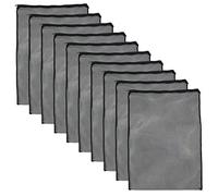 Whyzsjnclg Sac de Filtre en Nylon, Sac de Filtre d'aquarium, Filet Maille en Nylon avec Fermeture éclair pour Aquarium, Fontaine d'étang, Boule Bio, 10 pièces, étang