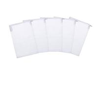 Whyzsjnclg Sacs de Support de Filtre d'aquarium Fine Mesh Blanc avec Fermeture éclair pour Les bagues de céramique de Carbone activées de pêche 5 pcs Sacs de Support de Filtre Aquarium