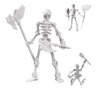 Whyzsjnclg Squelette, Figure d'action Squelette de 3pcs, clé de gage et Mobile avec Plusieurs Armes pour la Maison, l'école