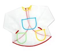 Whyzsjnclg Tablier de Peinture pour Enfants, Tablier de Peinture pour Les Enfants imperméable à Manches Longues Mignonnes à Manches Longues pour Artisanat d'art Dessin Bricolage