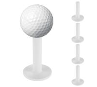 Whyzsjnclg Tees de Golf en Caoutchouc, Tees de Golf Supports Balle Practice en Caoutchouc pour Tapis d'entraînement Blanc 5 pièces 75 mm, pour Tapis pour Un Usage Quotidien