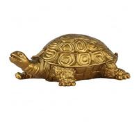 Whyzsjnclg Tortue en Laiton, Statue de Tortue dorée fabriquée à la Main pour la décoration intérieure, Figurine de pour l'affichage d'étagère Bureau, Figurines