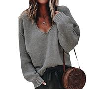 WHZXYDN Chandail à Manches Longues Et Col en V pour Femmes Automne/Hiver, Mode DéContractéE pour Dames