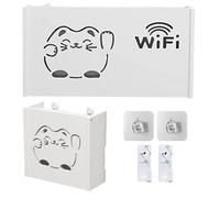Wi -FI Box Hidder, étagère de routeur montée sur Le Mur, boîte cachée pour Chat Creux de la Fortune, routeur Mignon d'organisation, Support de routage