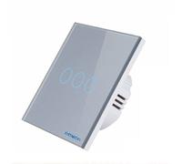 Wi-Fi Smart Remote Control Touch Switch Télécommande Pour Téléphone Portable Version Fire Wire Unique, 3 Gangs Gris