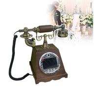 WIANQIAN Livre d'or Vintage pour Téléphone De Mariage, Livre d'or Vidéo Et Audio pour Téléphone, Livre d'or Audio pour Mariage, 5000 Mah, avec Enregistrement par Objectif, Carte SD 128 Go B
